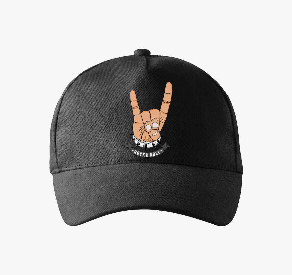 Rock and Roll 2.0 baseball sapka — Fekete