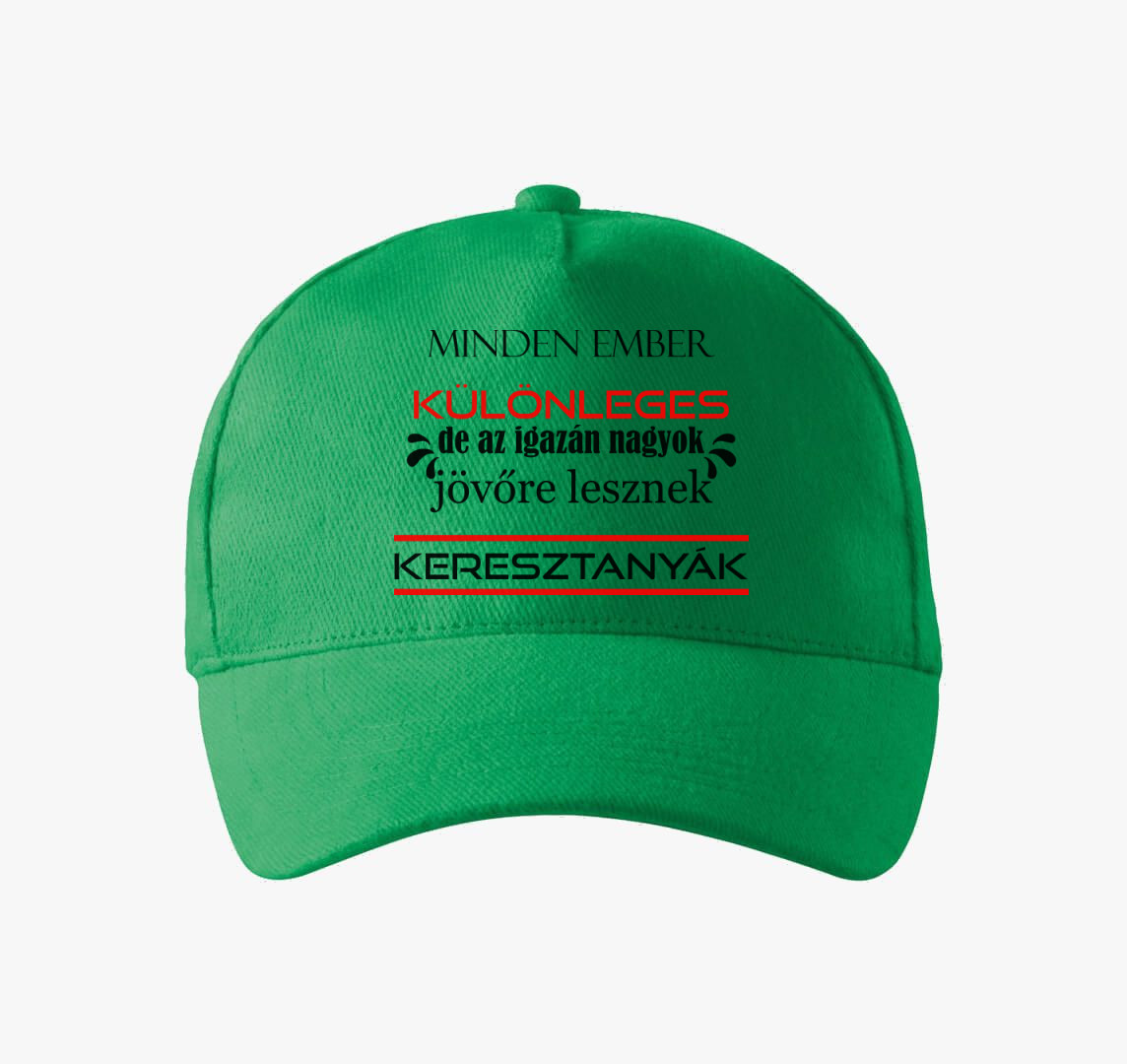 Különleges Keresztanyák baseball sapka — Fűzöld