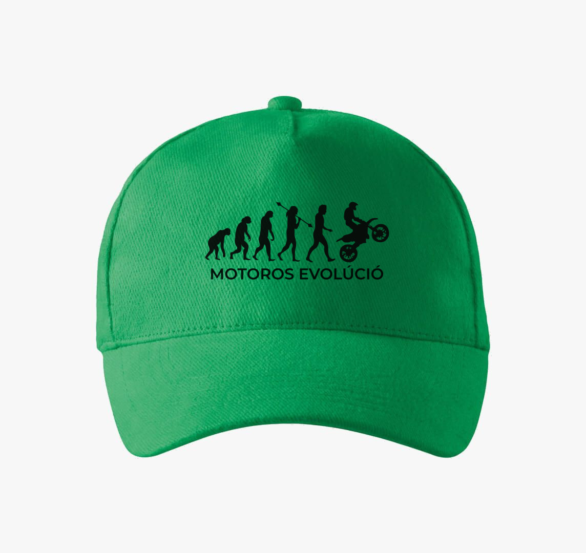 Motoros evolúció motor baseball sapka — Fűzöld