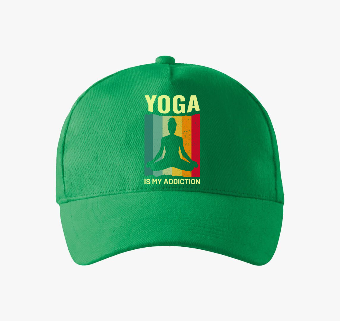 Yoga is my addiction baseball sapka — Fűzöld