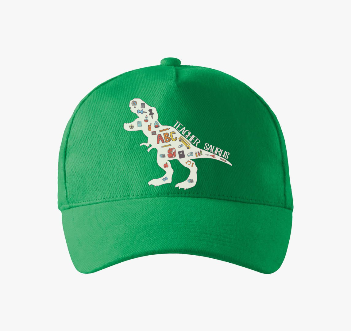 Teacher Saurus baseball sapka — Fűzöld