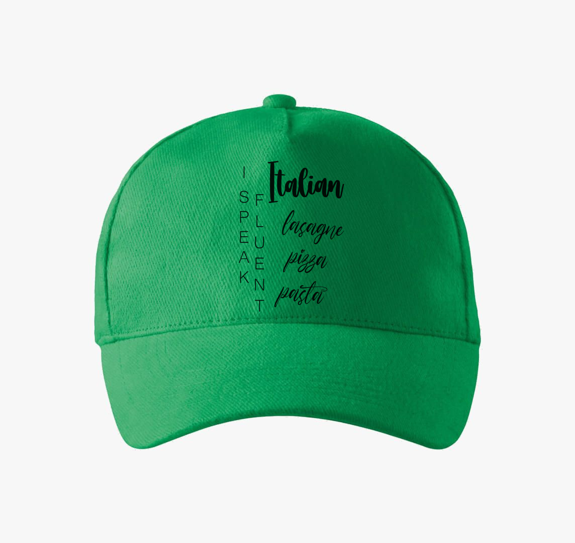 Fluent italian pizza baseball sapka — Fűzöld