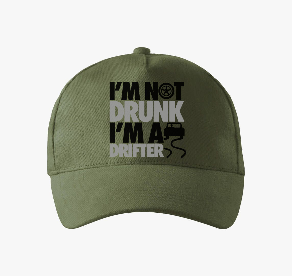 I'm not drunk i'm a drifter baseball sapka — Khaki