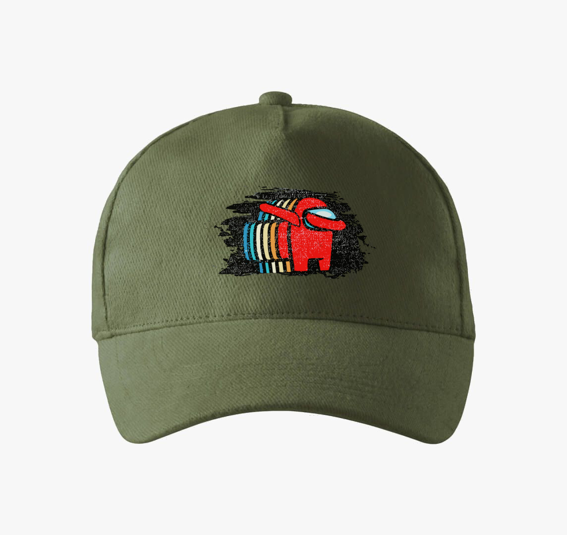 Among Us Impostor baseball sapka — Khaki