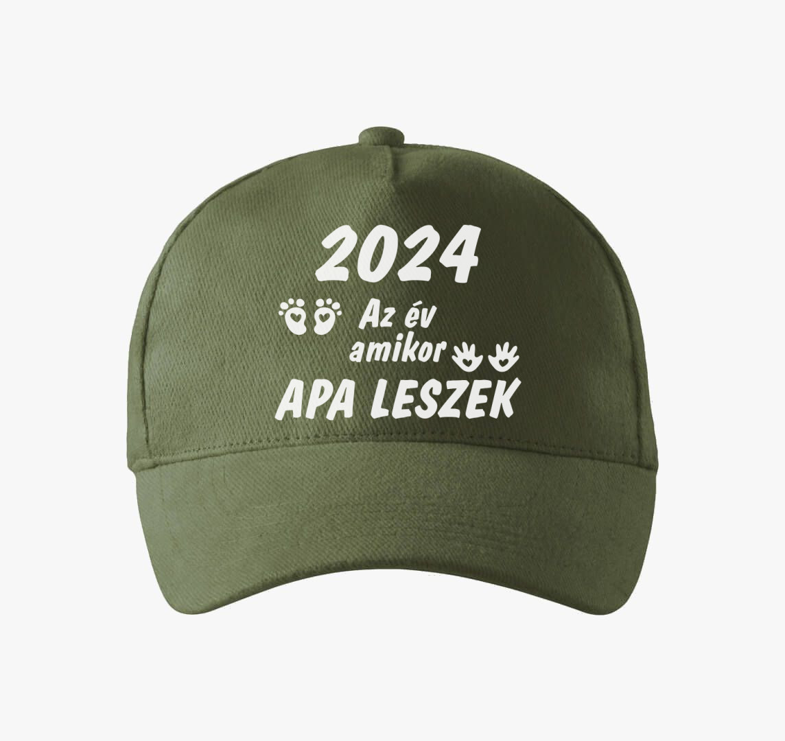 2024 az év amikor apa leszek baseball sapka — Khaki
