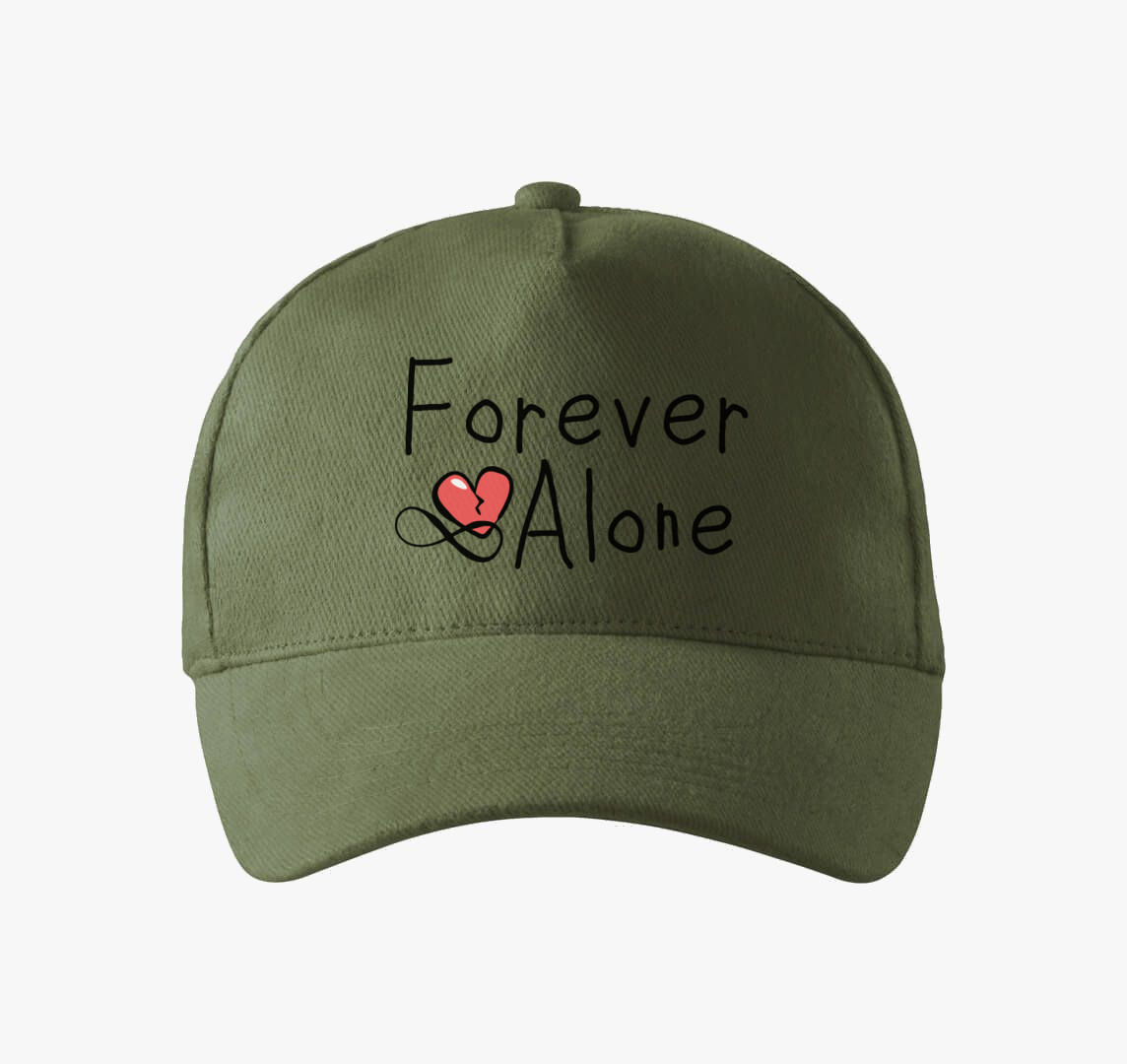 Forever Alone baseball sapka — Khaki