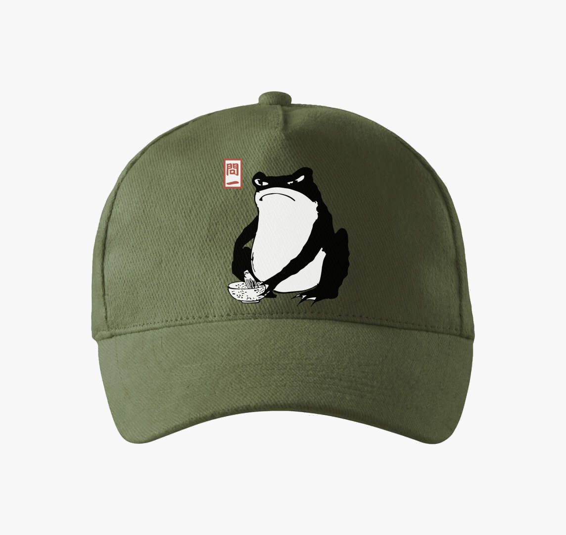 Unimpressed frog baseball sapka — Khaki