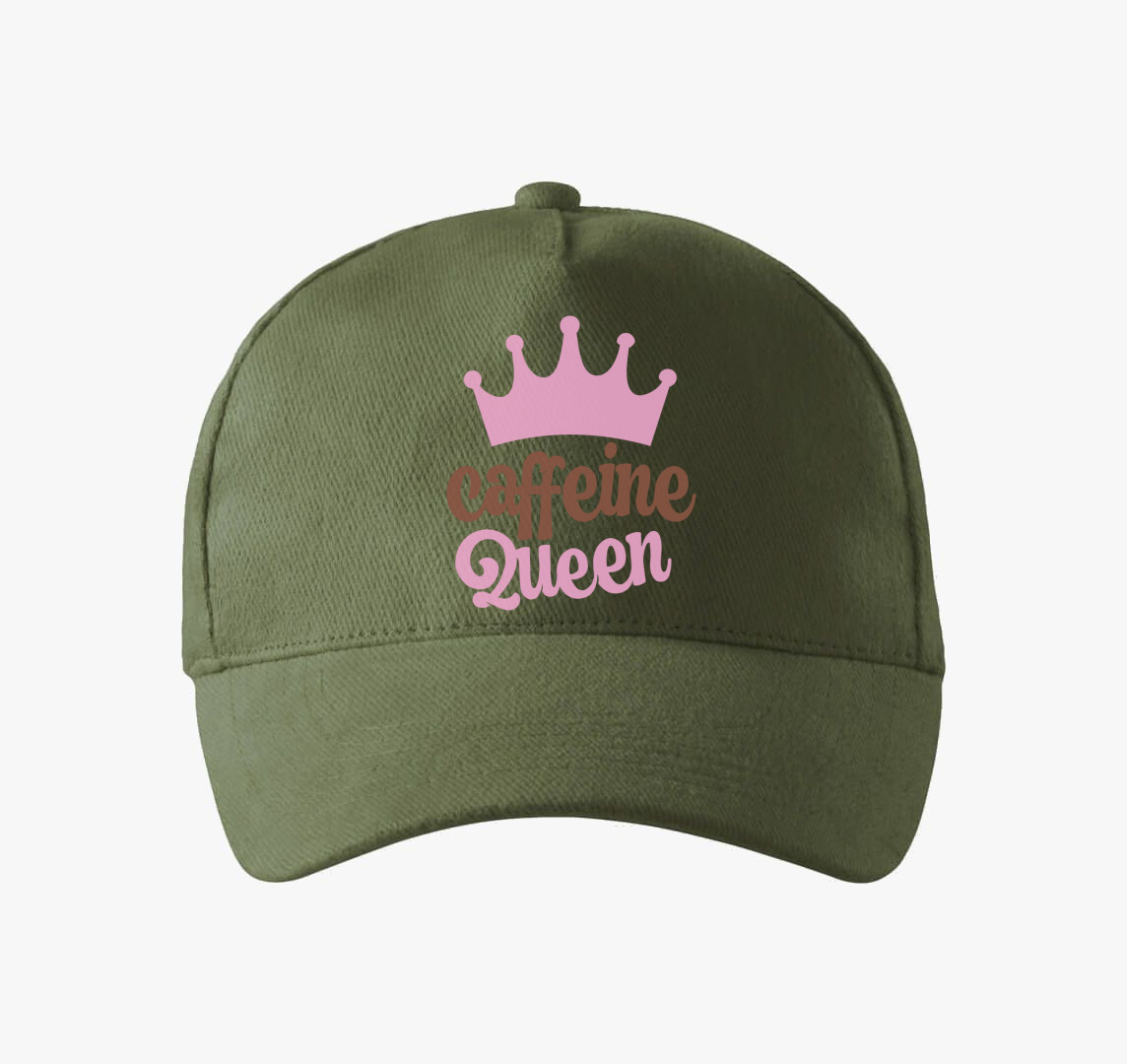 Caffeine Queen baseball sapka — Khaki
