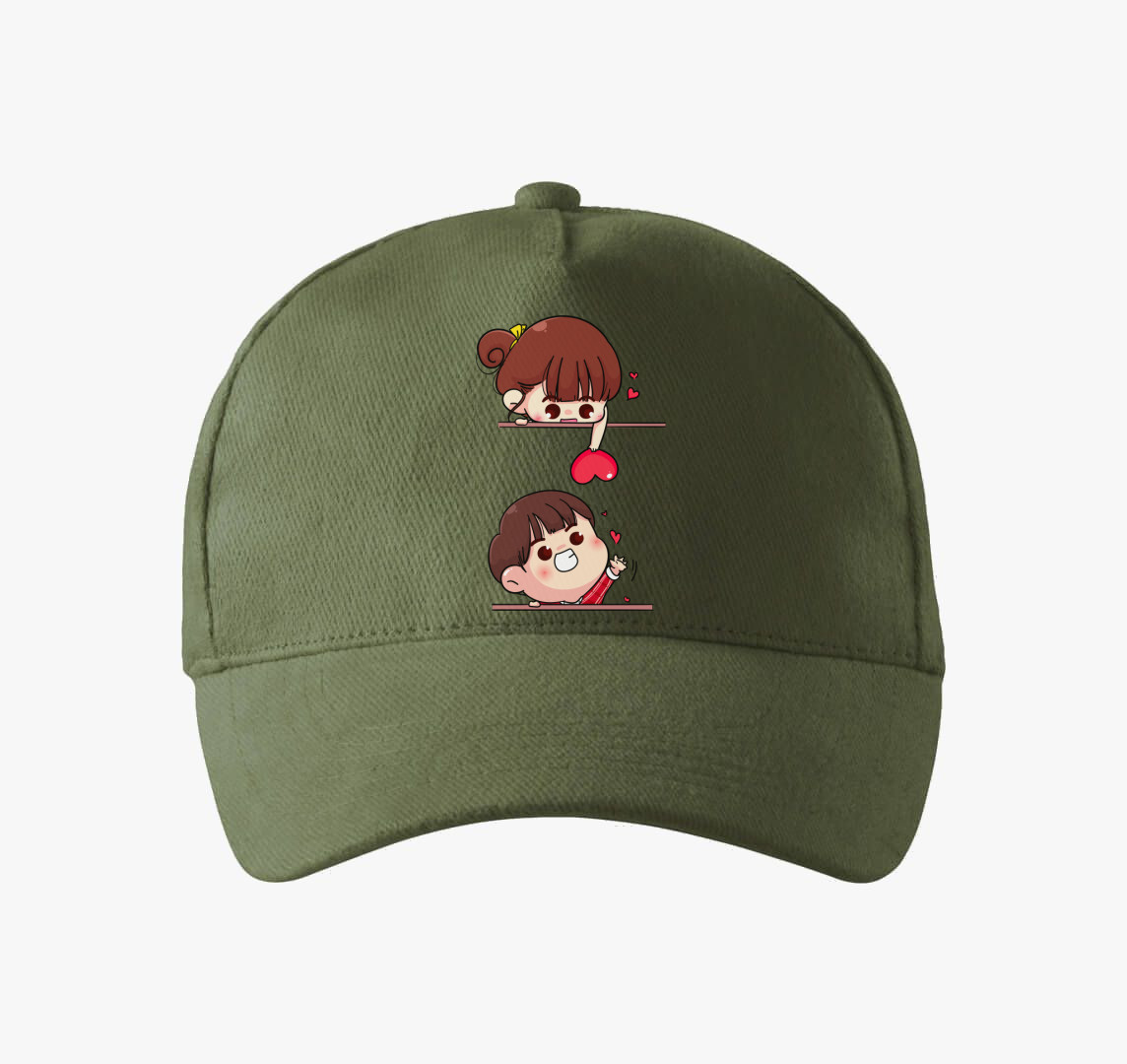 Cuki szerelmespár baseball sapka — Khaki