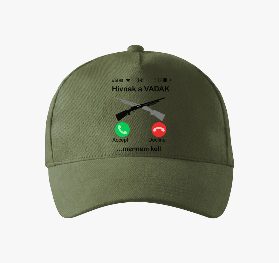 Hívnak a vadak puska baseball sapka — Khaki