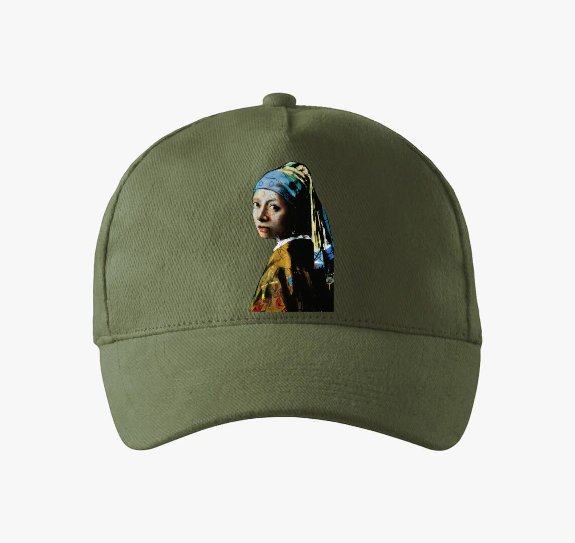 Vermeer graffitis baseball sapka — Khaki