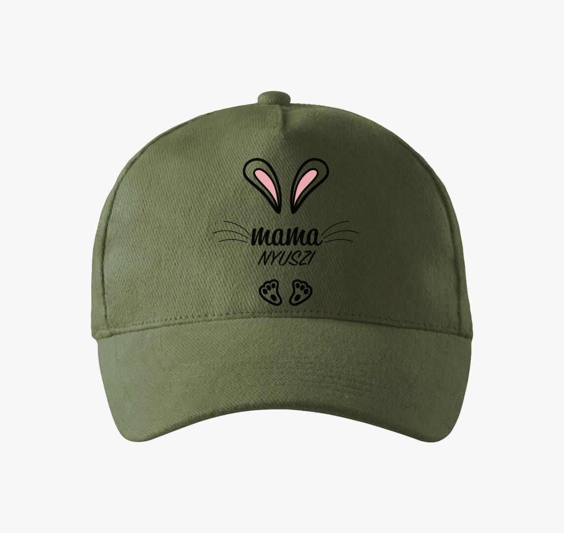 Nyuszicsalád mama nyuszi baseball sapka — Khaki