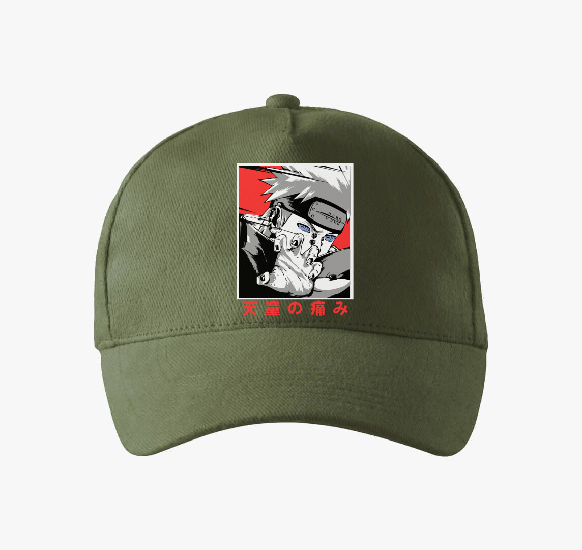 Naruto Pain art baseball sapka — Khaki
