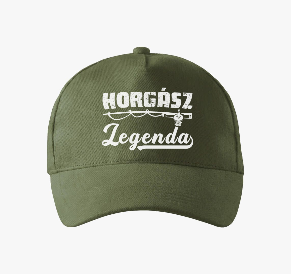 Horgász legenda baseball sapka — Khaki