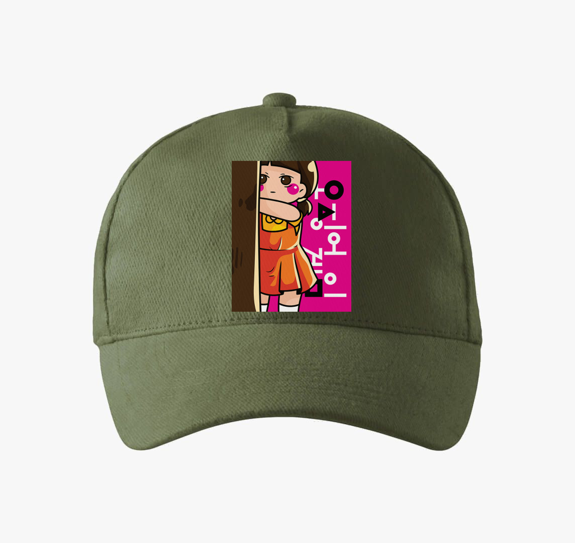 Squid game baba baseball sapka — Khaki