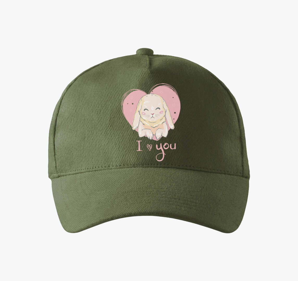 I love you nyuszis baseball sapka — Khaki
