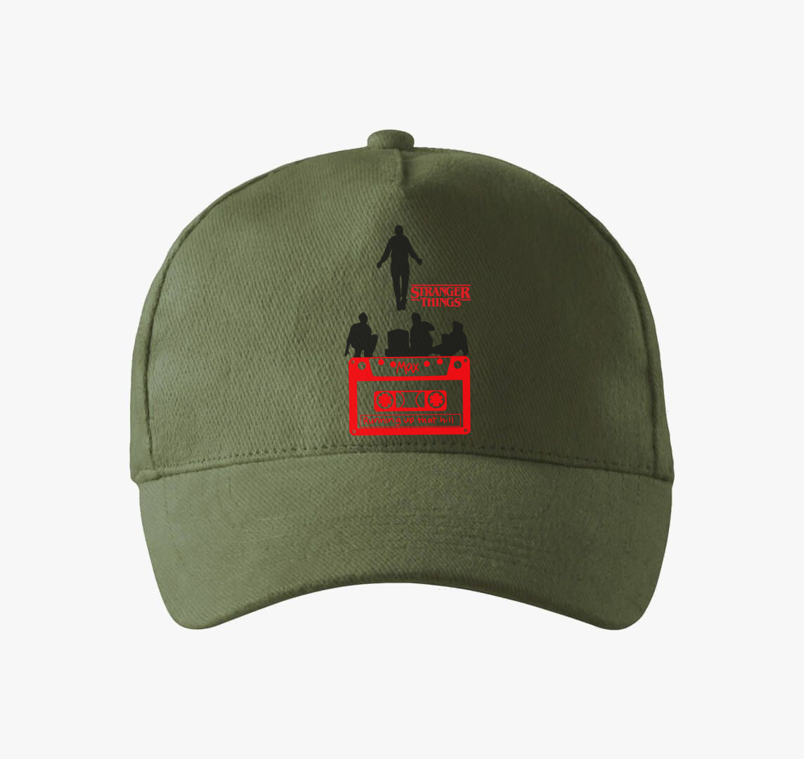 Stranger Things - Running up that hill baseball sapka — Khaki