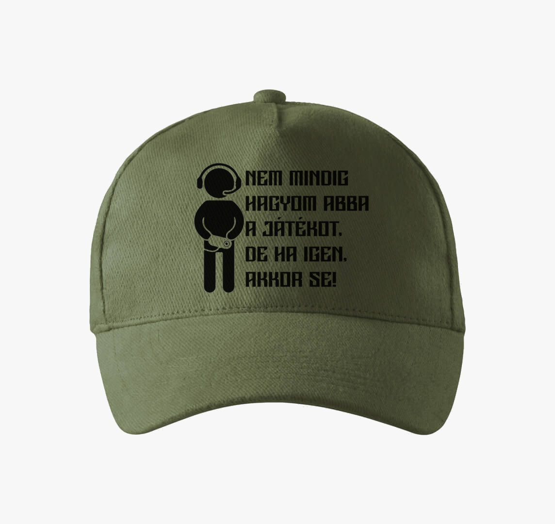 Nem hagyom abba a játékot baseball sapka — Khaki