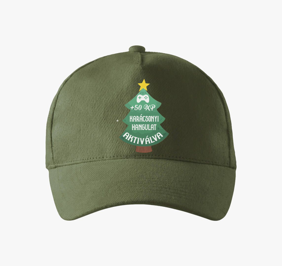 Karácsonyi hangulat aktiválva baseball sapka — Khaki