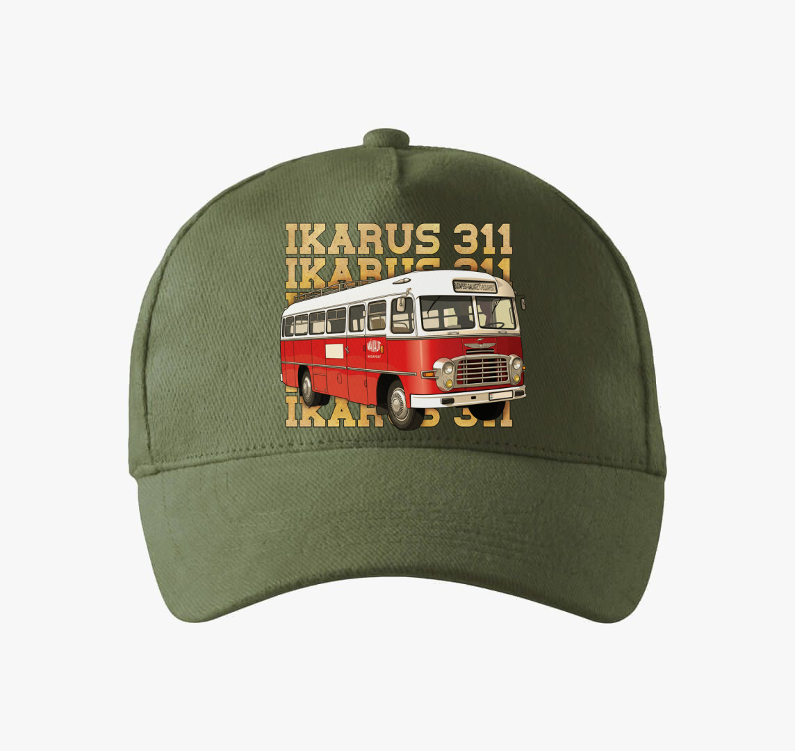 Ikarus 311 Busz baseball sapka — Khaki
