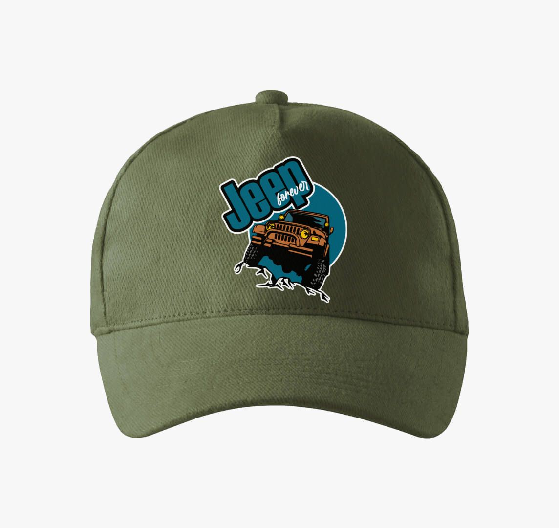 Jeep forever baseball sapka — Khaki