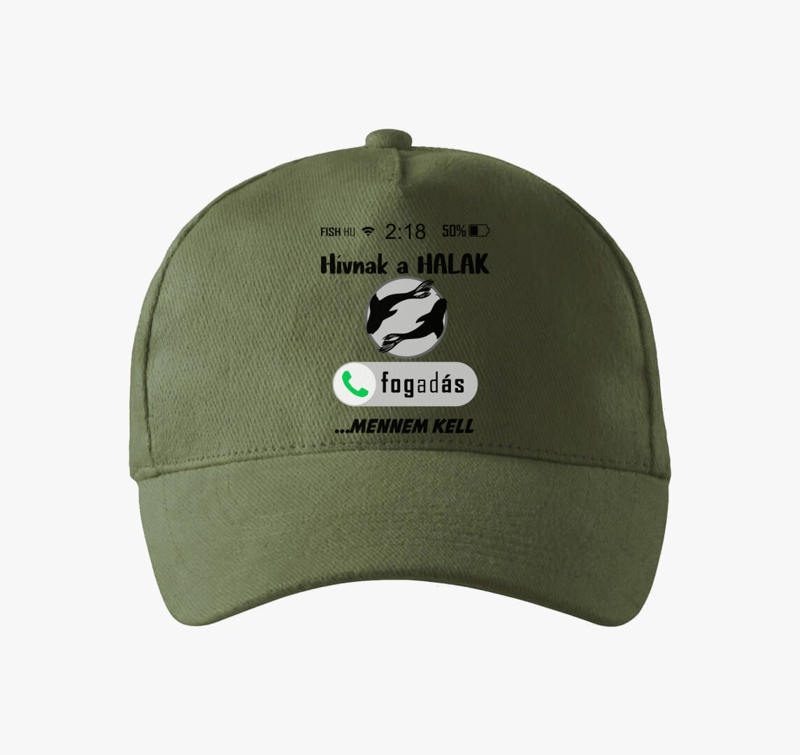 Hívnak a halak baseball sapka — Khaki