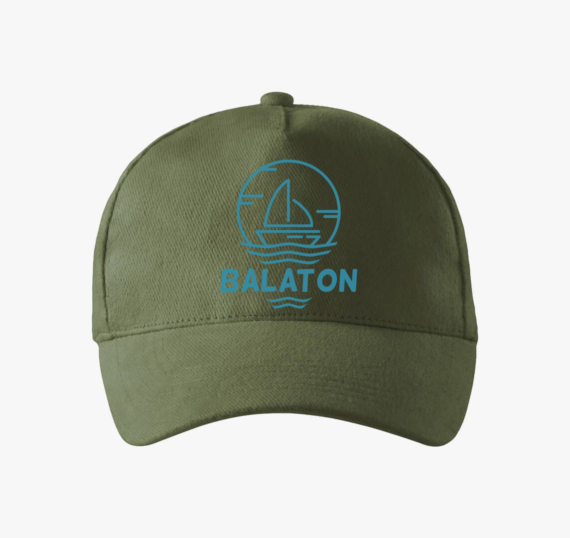Világoskék Balaton baseball sapka — Khaki