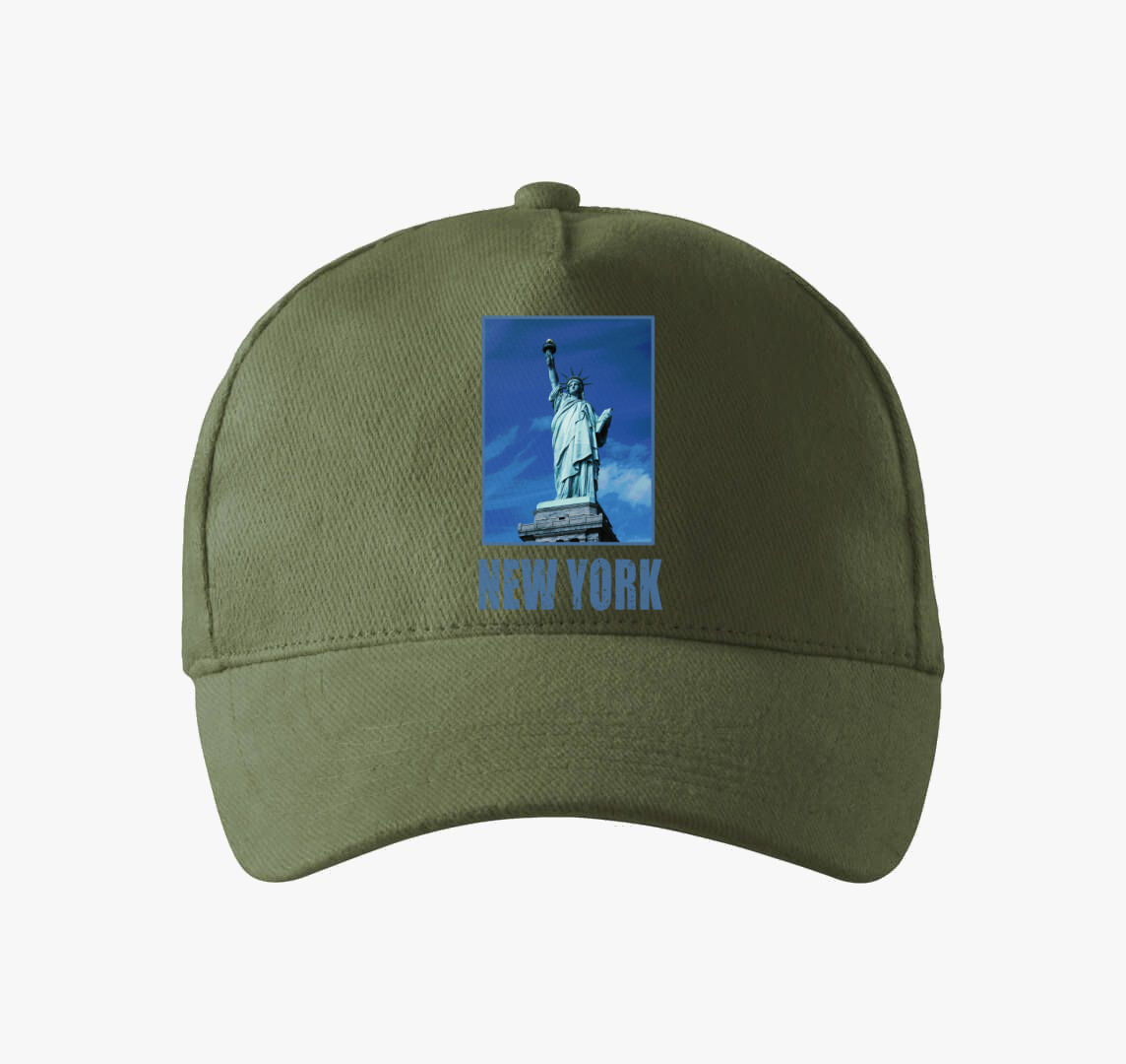 New York kék  baseball sapka — Khaki