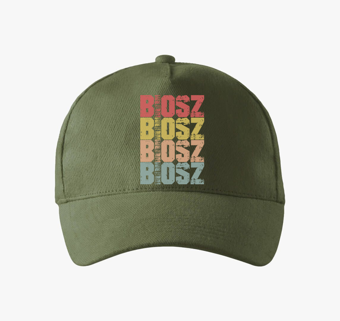 Biosz feliratos baseball sapka — Khaki