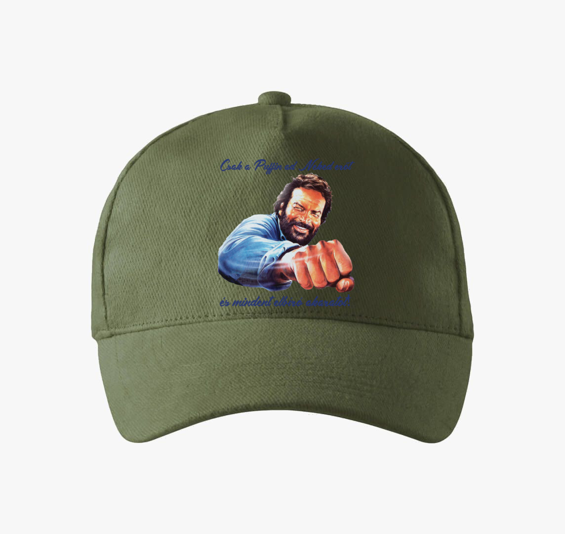 Bud Spencer puffin ököl baseball sapka — Khaki