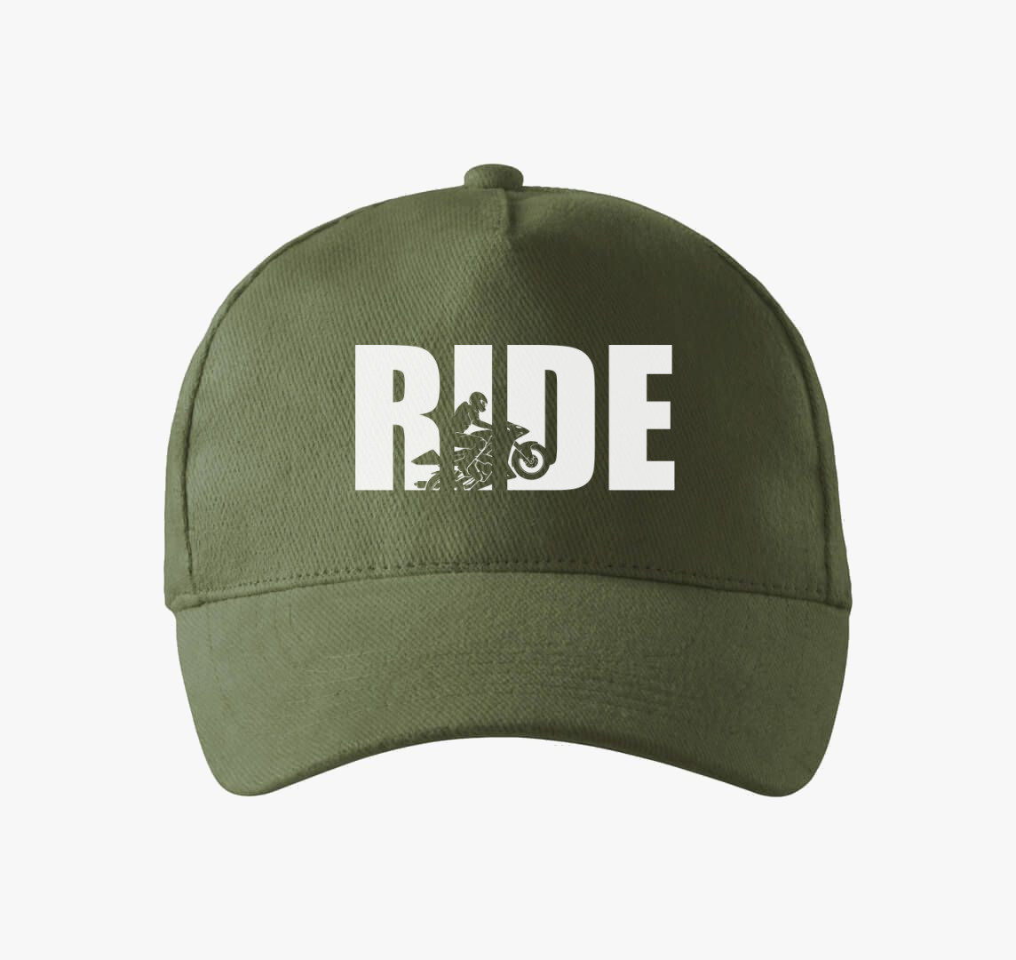 Ride motoros baseball sapka — Khaki