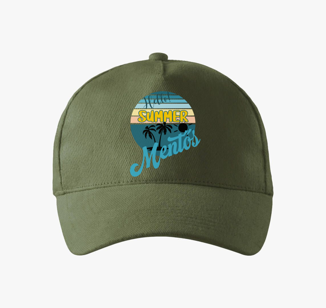 Hello Summer mentős baseball sapka — Khaki