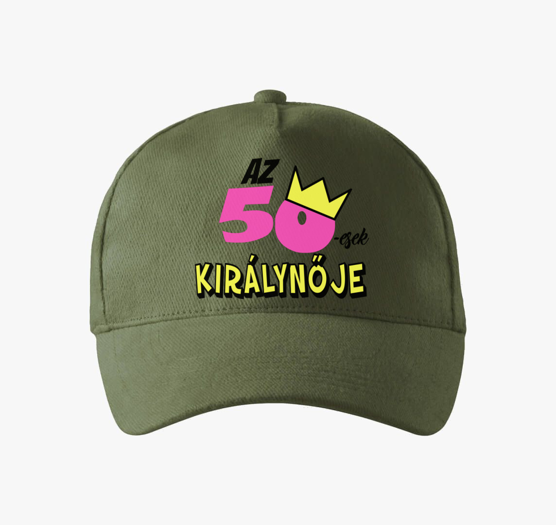 Az ötvenesek királynője baseball sapka - válaszható korral — Khaki