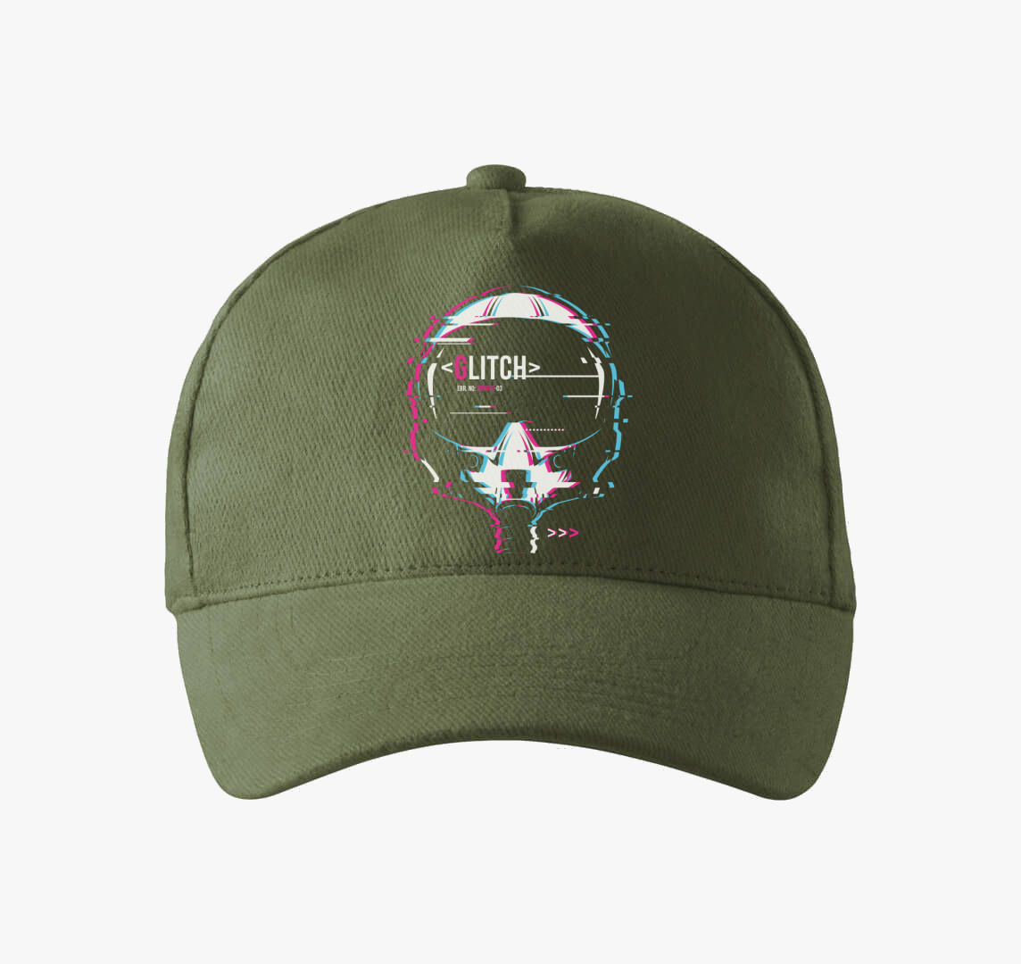 Pilóta glitch baseball sapka — Khaki