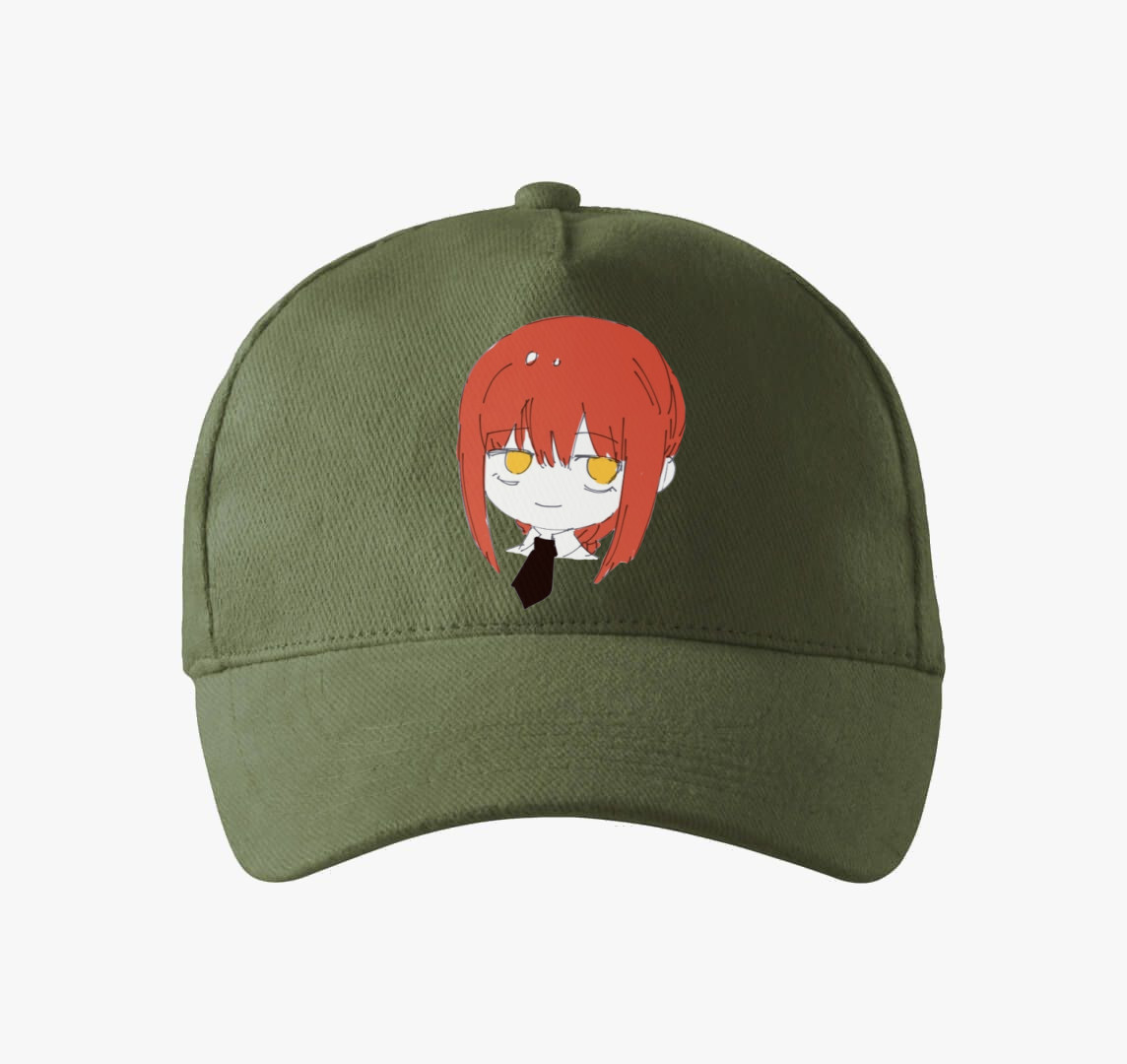 Chainsaw Man Makima Chiby baseball sapka — Khaki