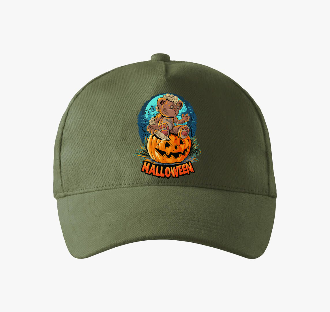 Teddy macis halloweeni baseball sapka — Khaki