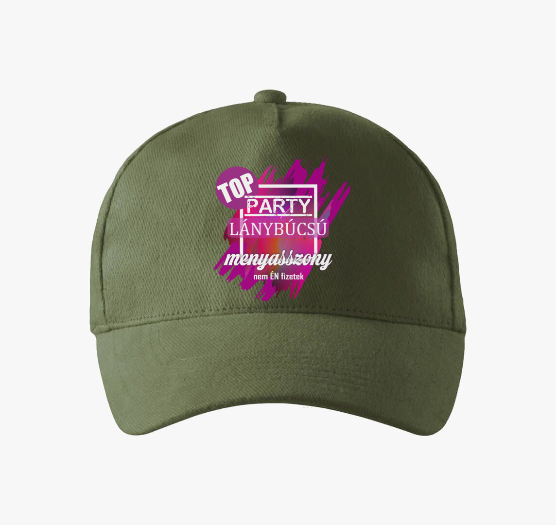 TOP Leánybúcsús Menyasszony baseball sapka — Khaki