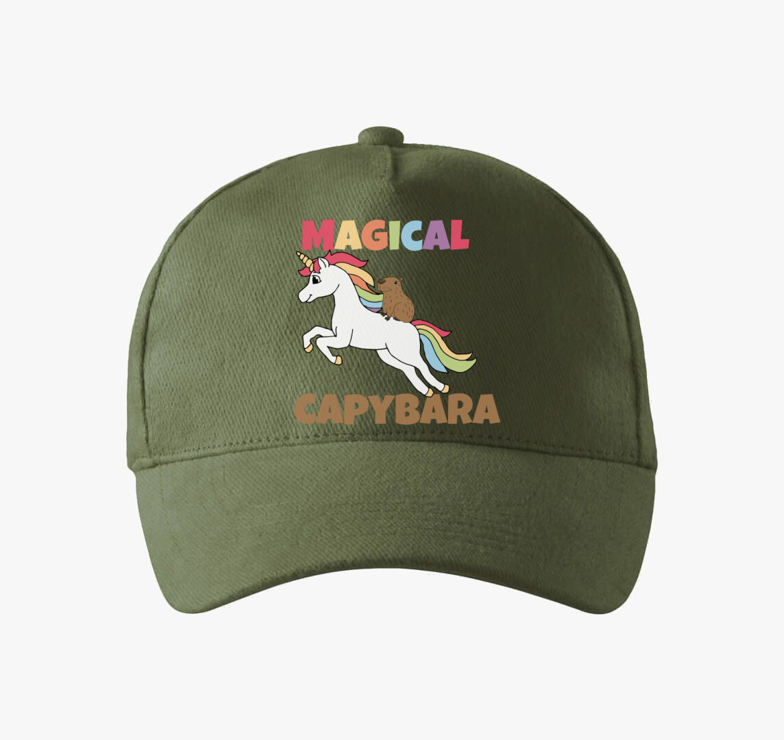 Mágikus kapibara baseball sapka — Khaki