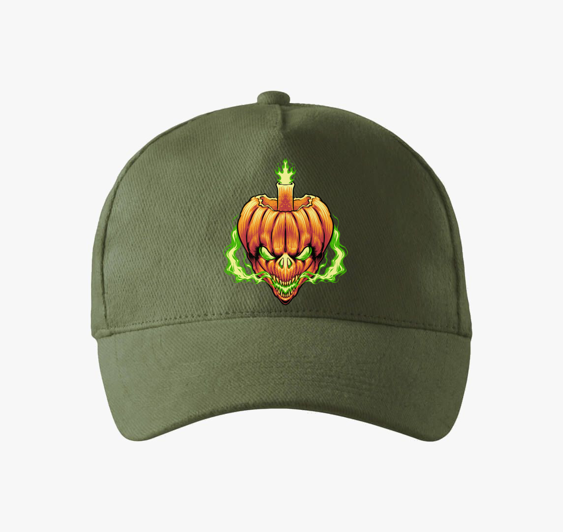 Halloween-i töklámpás baseball sapka — Khaki