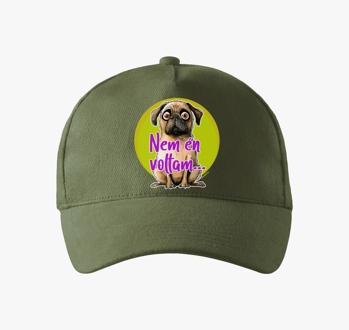 Mopsz kutya baseball sapka — Khaki