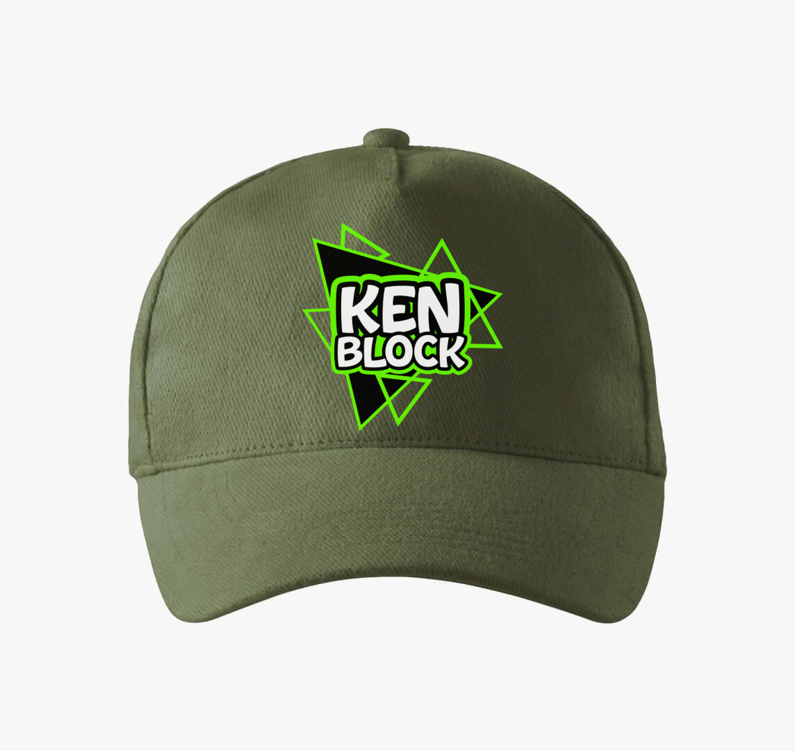 Ken Block feliratú baseball sapka — Khaki