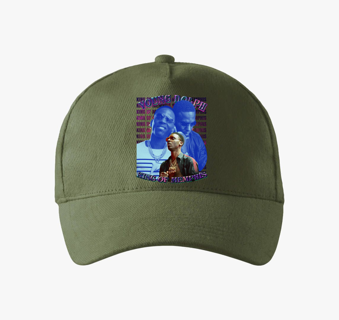 Young Dolph King baseball sapka — Khaki
