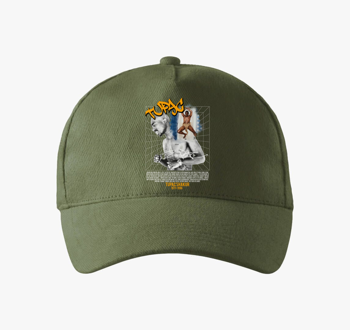 Tupac dance baseball sapka — Khaki
