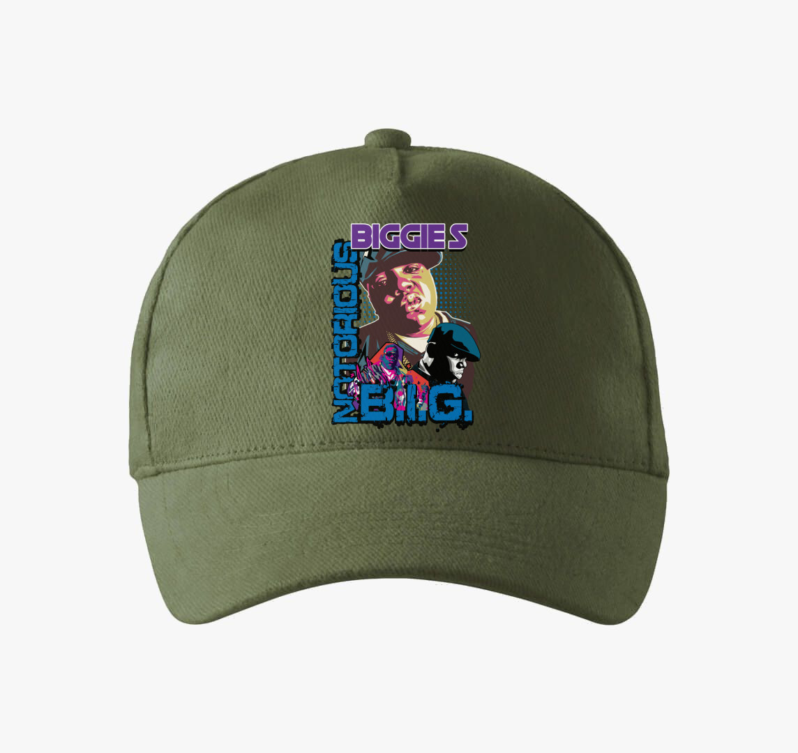 Notorious B.I.G rapper baseball sapka — Khaki
