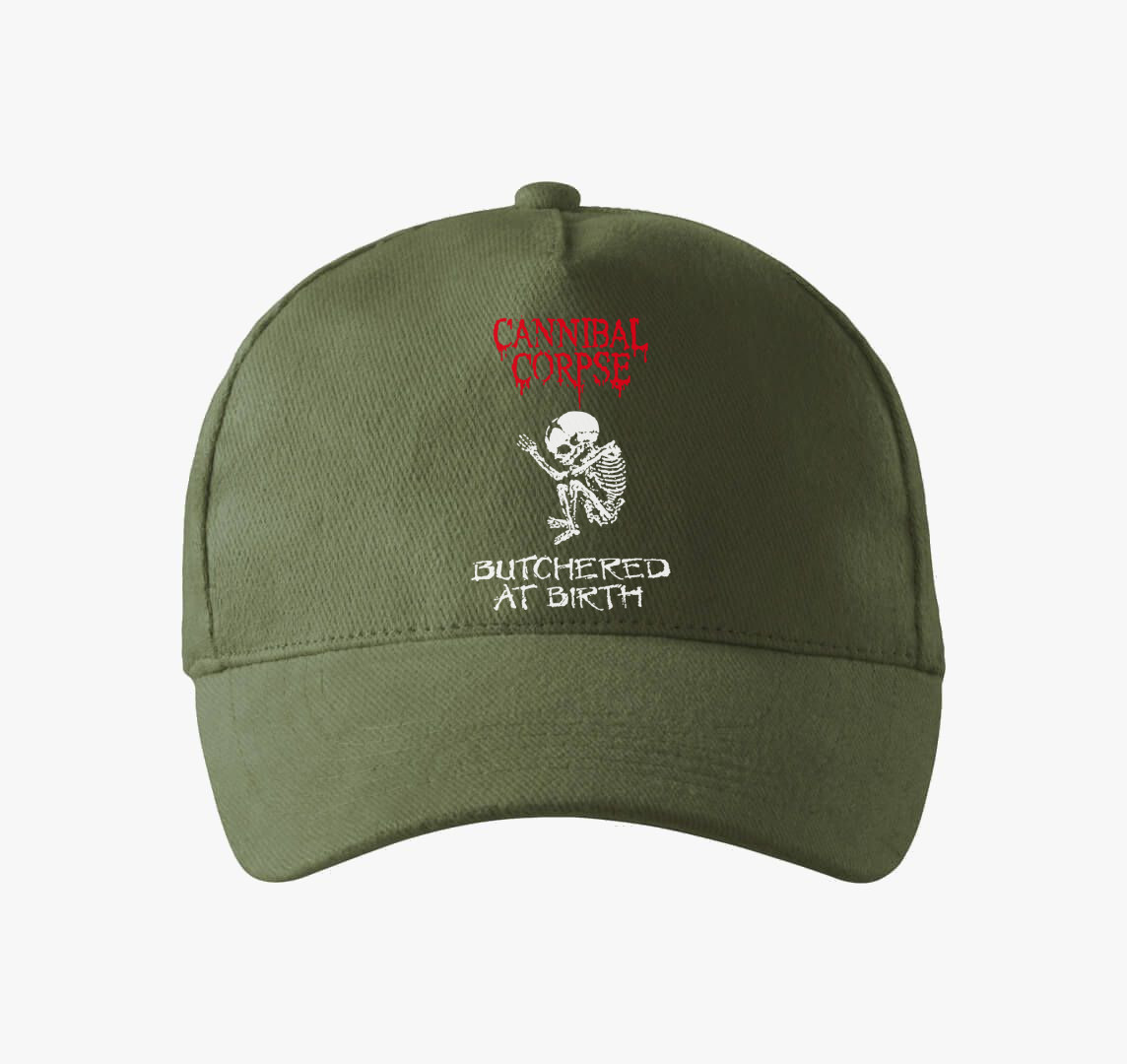 Cannibal Corpse - Butchered at birth baseball sapka — Khaki