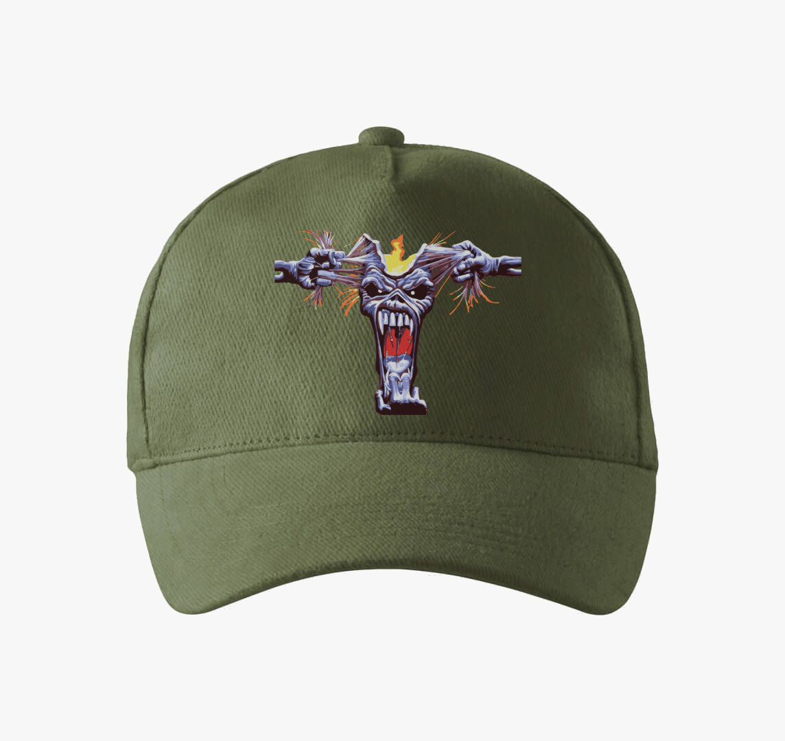 Iron Maiden Eddie baseball sapka — Khaki