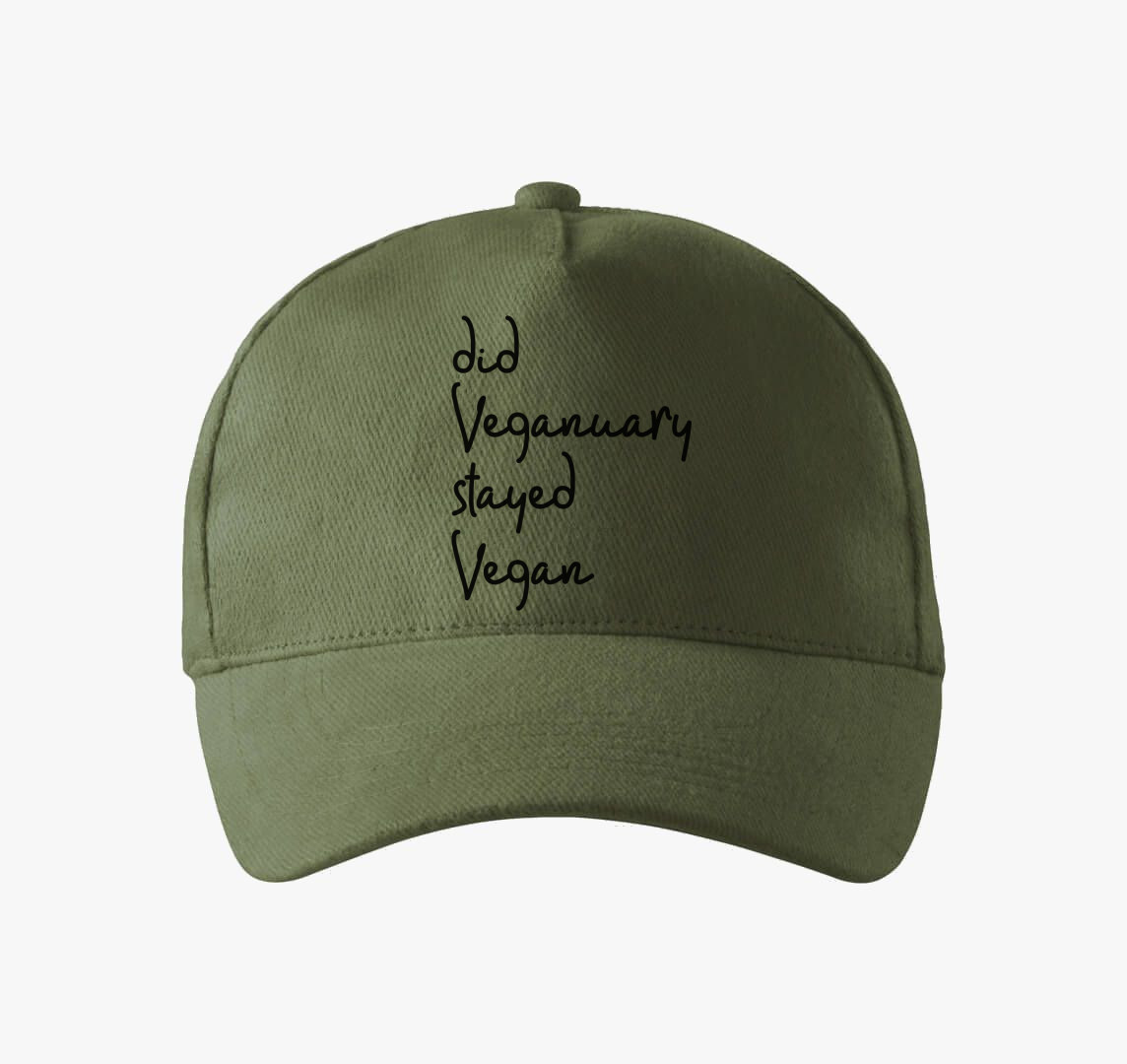 Did Veganuary (dőlt betűs) baseball sapka — Khaki