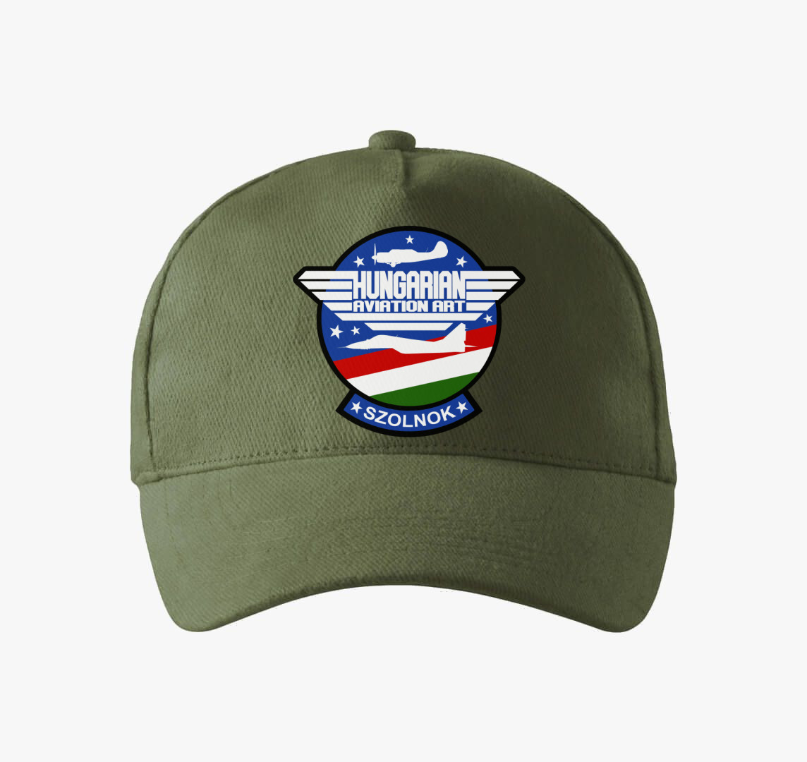 Hungarian Aviation Art Patch baseball sapka — Khaki