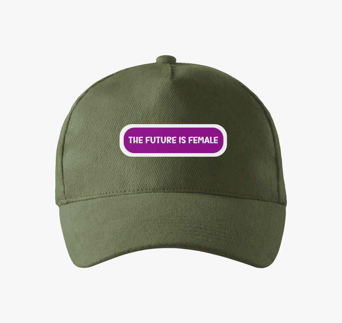 Future is female lila baseball sapka — Khaki