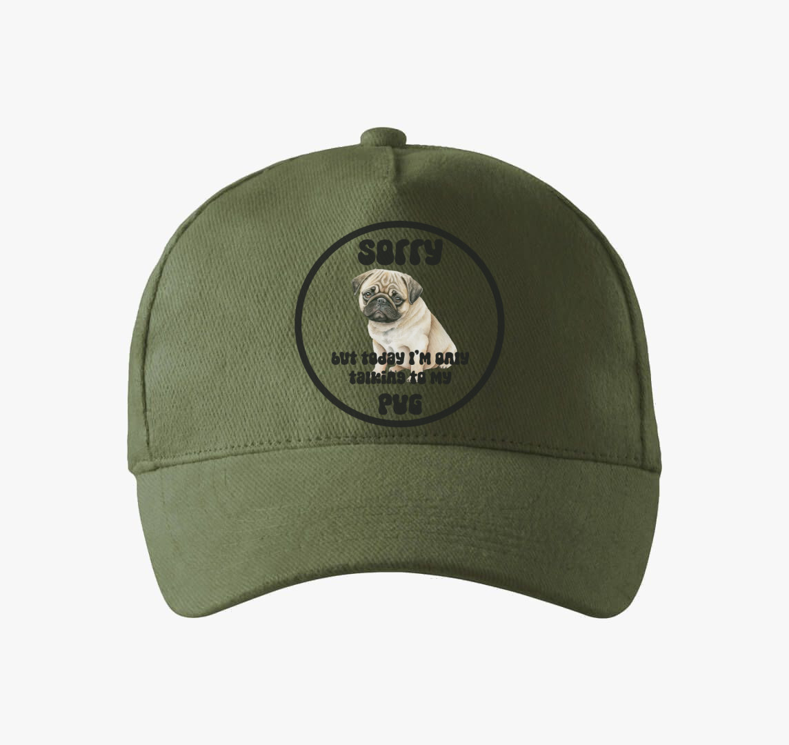 Talking Pug baseball sapka — Khaki